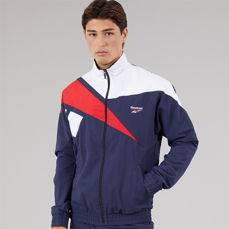 Reebok Mens Classics Vector Woven Track Top Vector Navy - Image 1