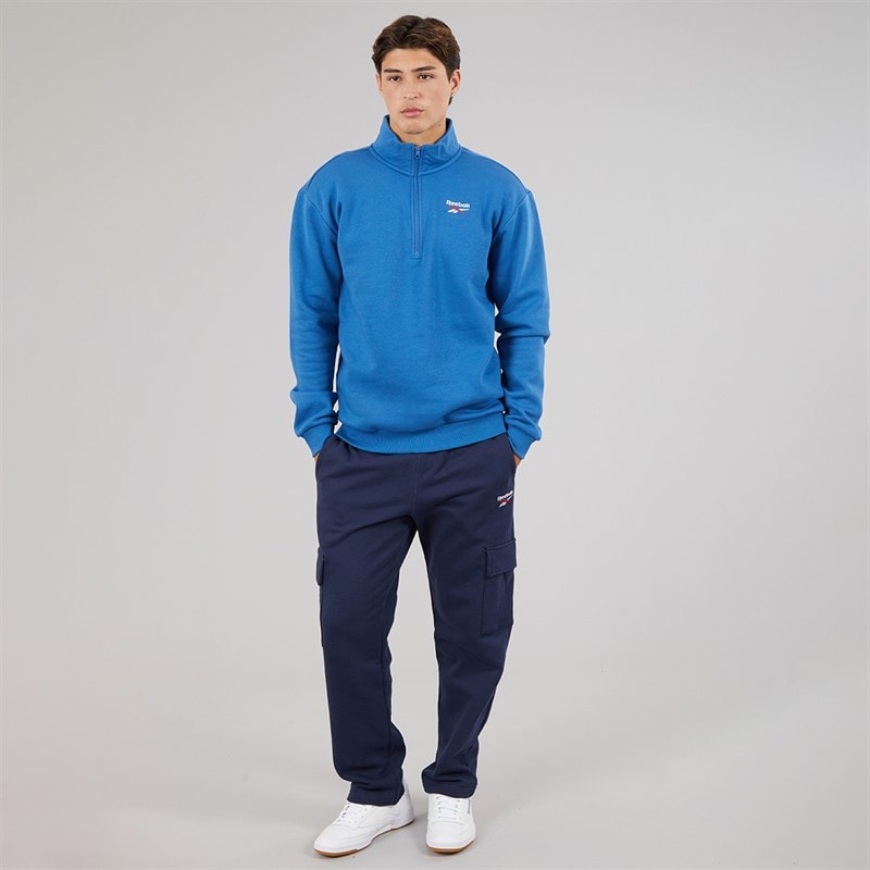 Reebok Mens Reebok Identity Small Logo Fleece Sweatshirt Twilight Blue - Image 3