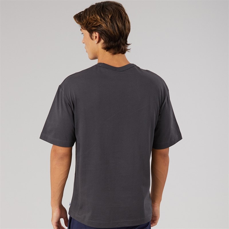 Reebok Mens Graphic Series Shaq Spiral T-Shirt Washed Black - Image 2