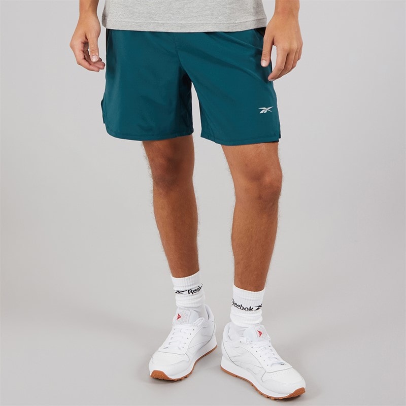 Reebok Mens Running 2-In-1 Shorts Escape Blue