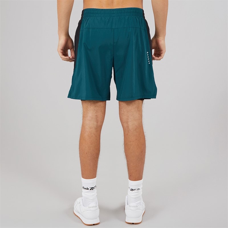 Reebok Mens Running 2-In-1 Shorts Escape Blue - Image 3