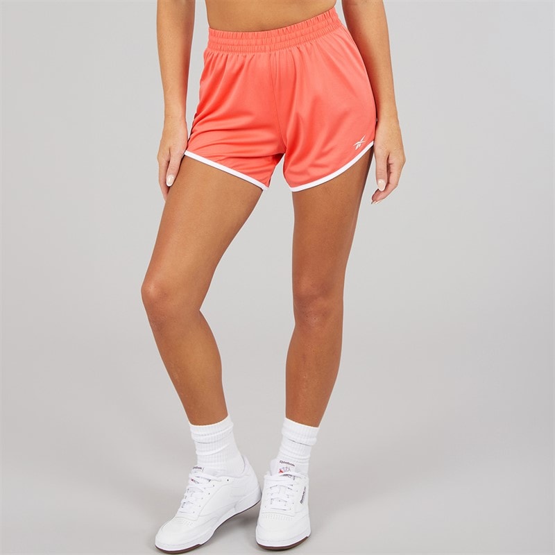 Reebok Womens ID Train Knit Shorts Sunset Coral