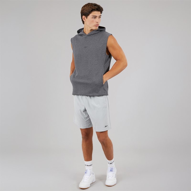 Reebok Mens Workout Ready Woven Shorts Pure Grey 3 - Image 4