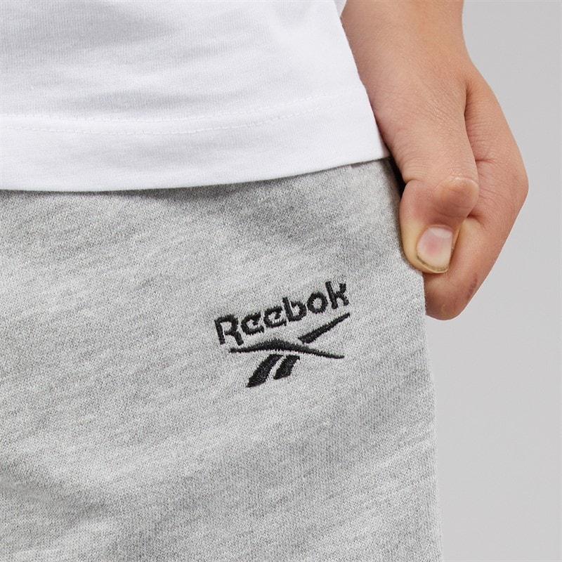 Reebok Junior Boys Sweat Shorts Grey Marl - Image 3