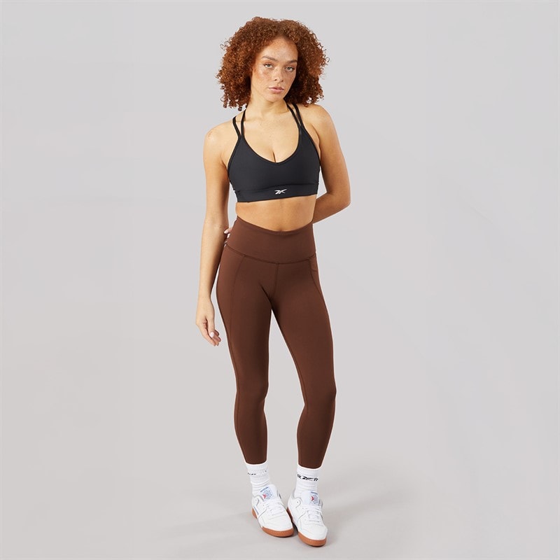 Reebok Womens Lux High Waist Tight Leggings Unearthed Brown - Image 4