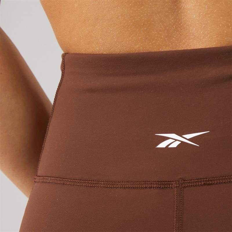 Reebok Womens Lux High Waist Tight Leggings Unearthed Brown - Image 5