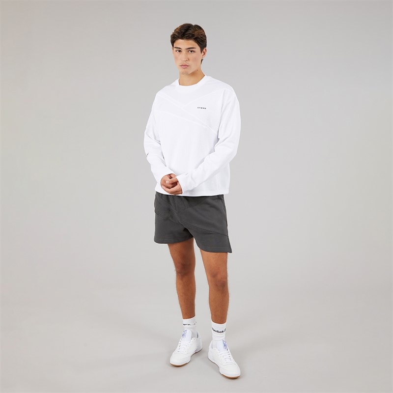 Reebok Mens X Hymne Long Sleeve Jersey T-Shirt White - Image 4
