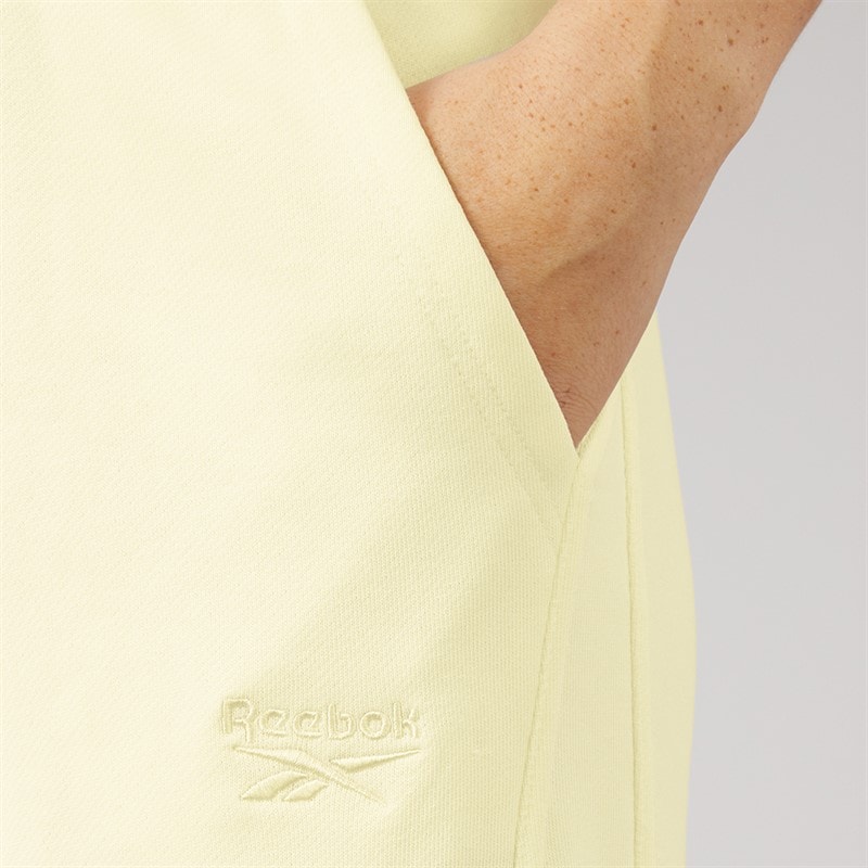 Reebok Womens Icon Elements French Terry Joggers Chalk - Image 3