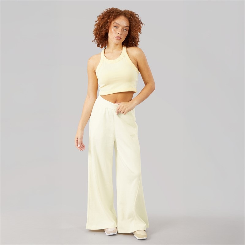Reebok Womens Icon Elements French Terry Joggers Chalk - Image 4