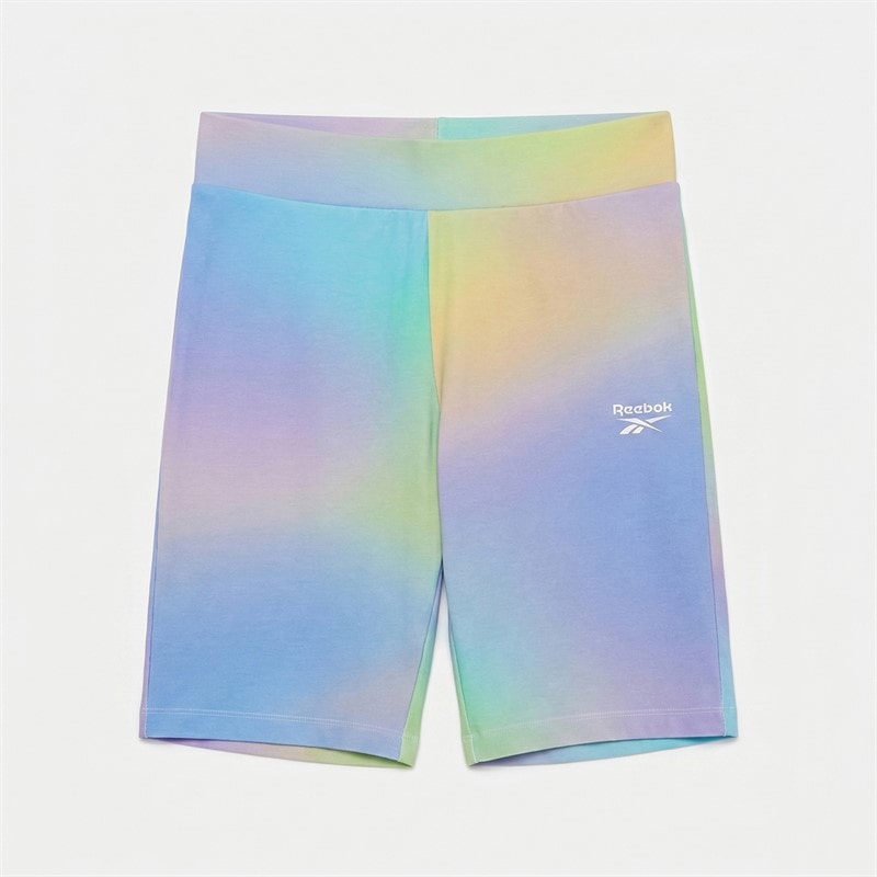 Reebok Girls Tie Dye Cycle Shorts Multi