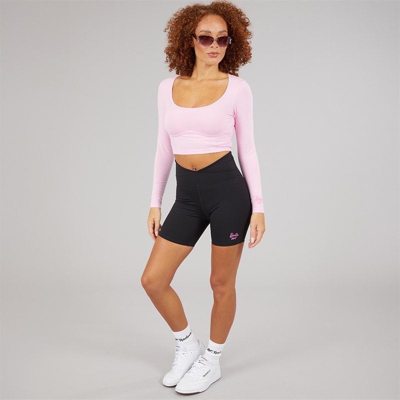 Reebok Womens X Barbie Bike Shorts Black - Image 3