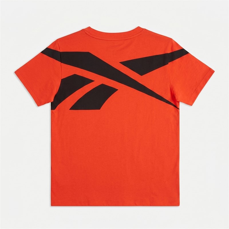 Reebok Junior Boys Vector Logo T-Shirt Red - Image 2