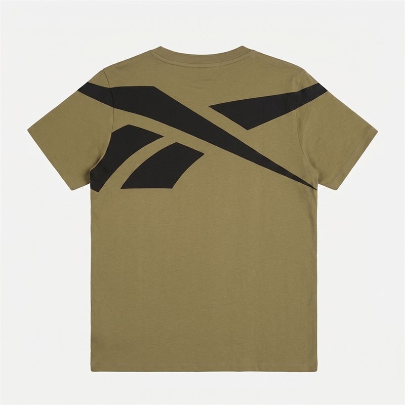 Reebok Boys Vector Logo T-Shirt Khaki - Image 2