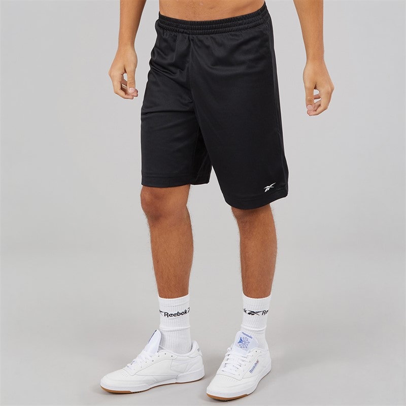Reebok Mens Mesh Basketball Shorts Black - Image 2