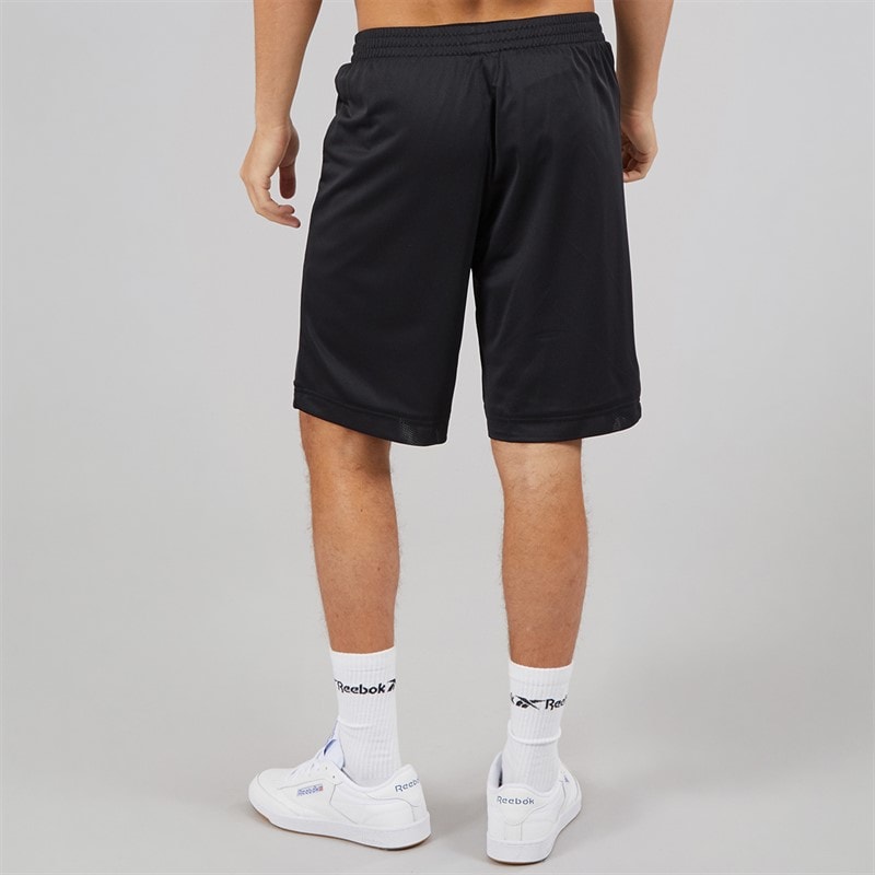 Reebok Mens Mesh Basketball Shorts Black - Image 3