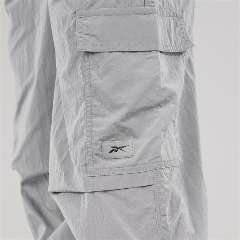 Reebok Womens Studio Style Cargo Pants Metallic Silver - Image 3