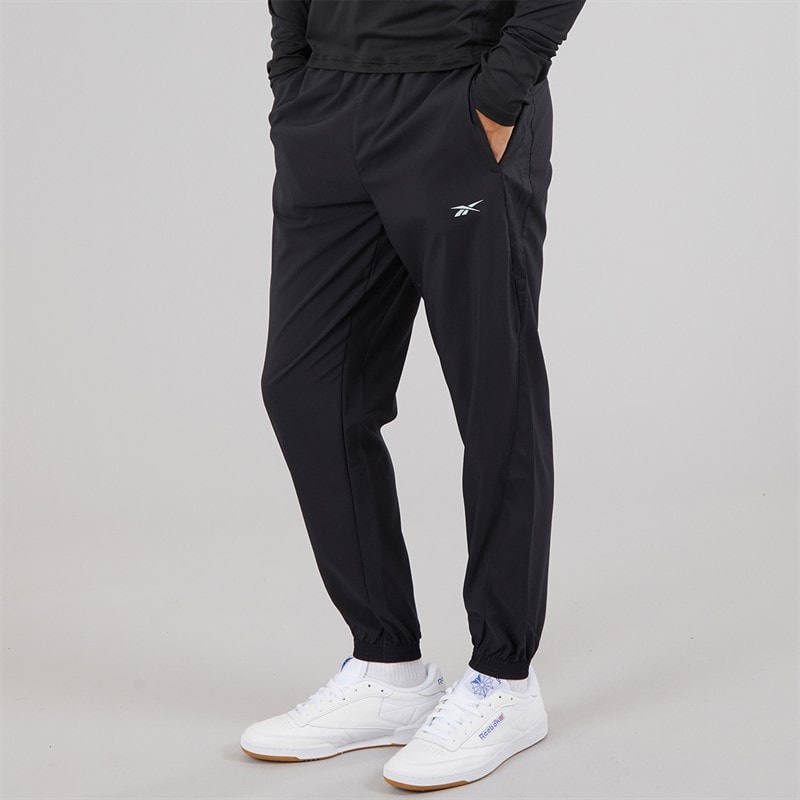 Reebok Mens Running Track Pants Black