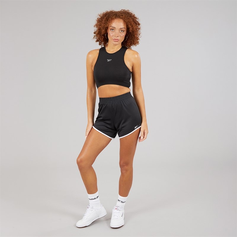 Reebok Womens Wardrobe Essentials Light Support Cotton Sports Bra Top Black - Image 3