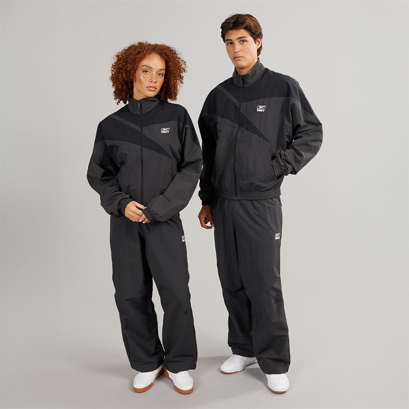 Reebok X Obey Track Jacket Washed Black - Image 3