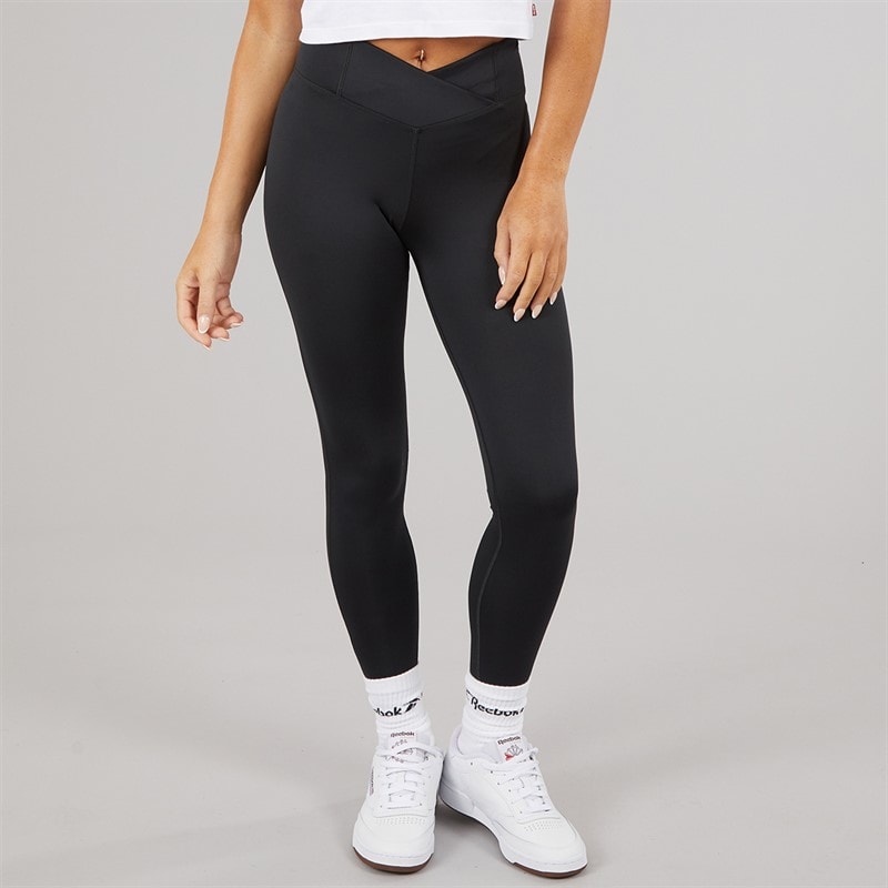 Reebok Womens Workout Ready Basic High Rise Tight Leggings Night Black