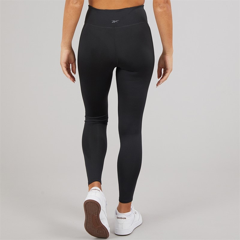 Reebok Womens Workout Ready Basic High Rise Tight Leggings Night Black - Image 3