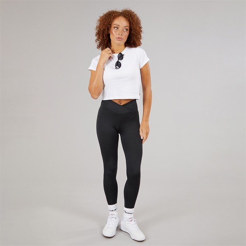 Reebok Womens Workout Ready Basic High Rise Tight Leggings Night Black - Image 4