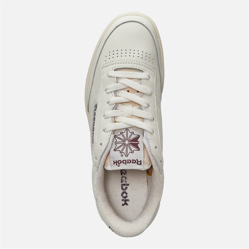 Reebok Club C 85 Vintage Trainers Chalk/Alabaster/Maroon - Image 4