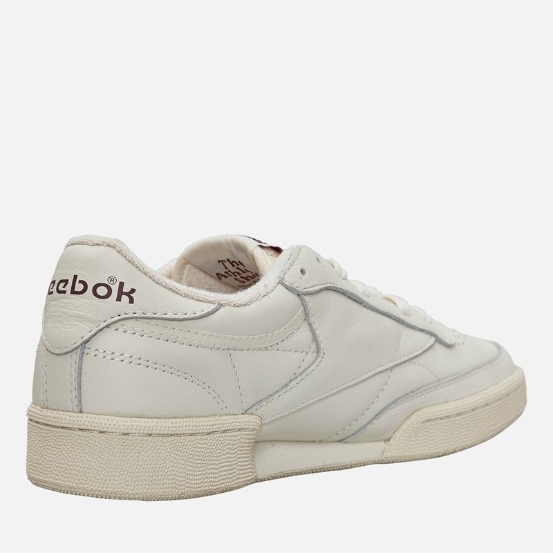 Reebok Club C 85 Vintage Trainers Chalk/Alabaster/Maroon - Image 5