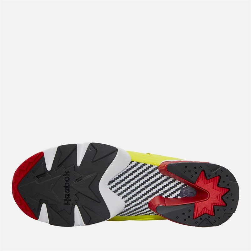 Reebok Instapump Fury 94 Trainers Hype Green/Vector Red/Core Black - Image 2