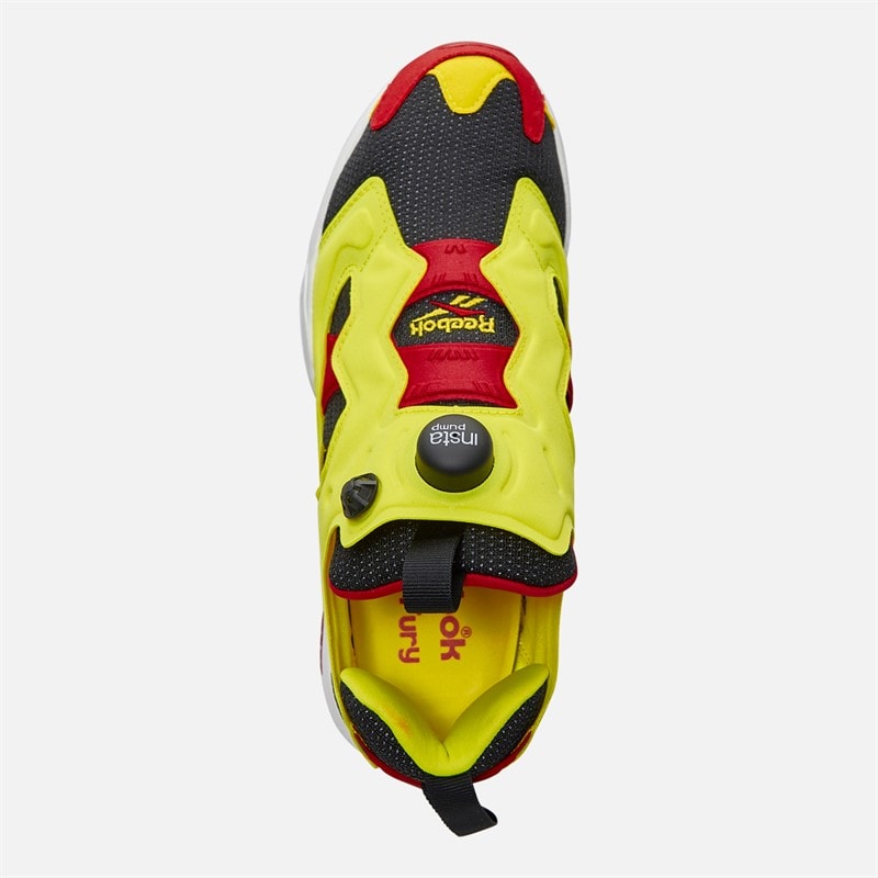 Reebok Instapump Fury 94 Trainers Hype Green/Vector Red/Core Black - Image 4