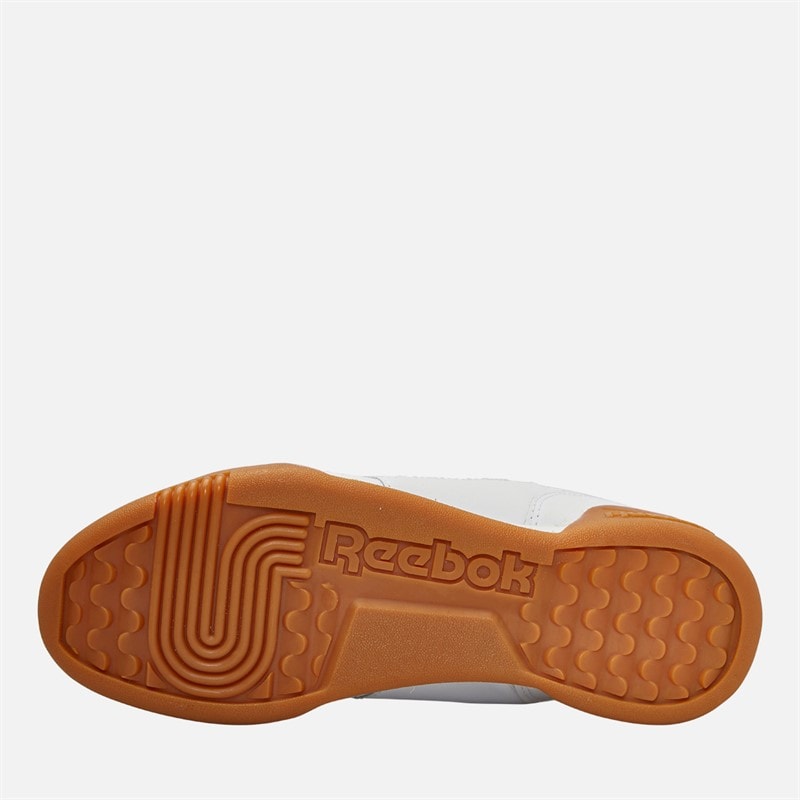 Reebok Workout Plus Trainers White/Carbon/Classic Red/Reebok Royal Gum - Image 2