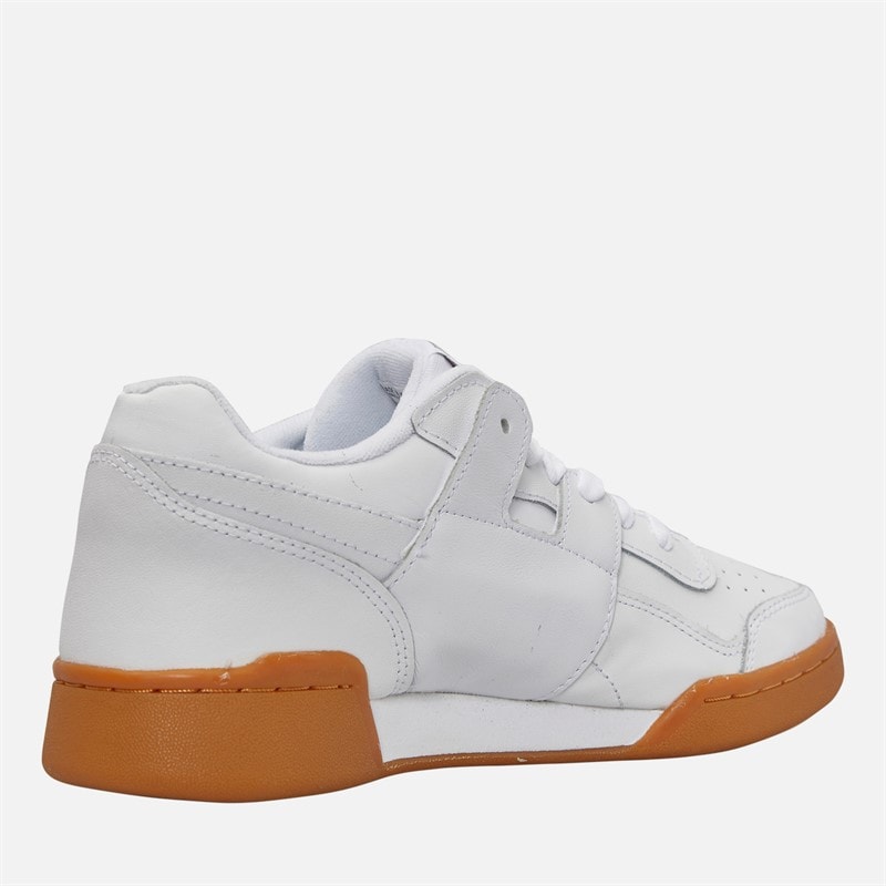 Reebok Workout Plus Trainers White/Carbon/Classic Red/Reebok Royal Gum - Image 5