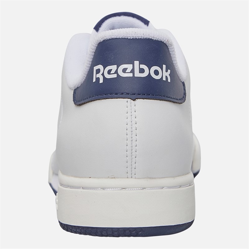 Reebok Mens NPC II Syn Trainers White/White/Vector Navy - Image 3