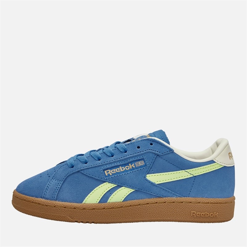 Reebok Club C Grounds Uk Trainers Kinetic Blue/Astro Lime/Vintage Chalk