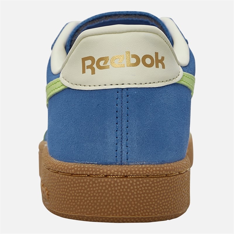 Reebok Club C Grounds Uk Trainers Kinetic Blue/Astro Lime/Vintage Chalk - Image 3