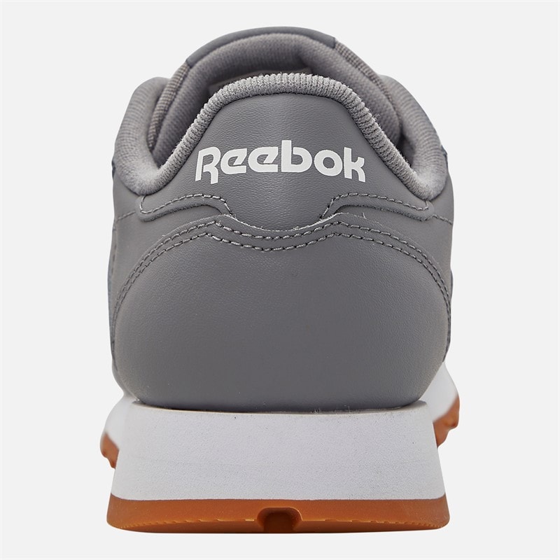 Reebok Classic Leather Trainers Pure Grey/White/Grey - Image 3