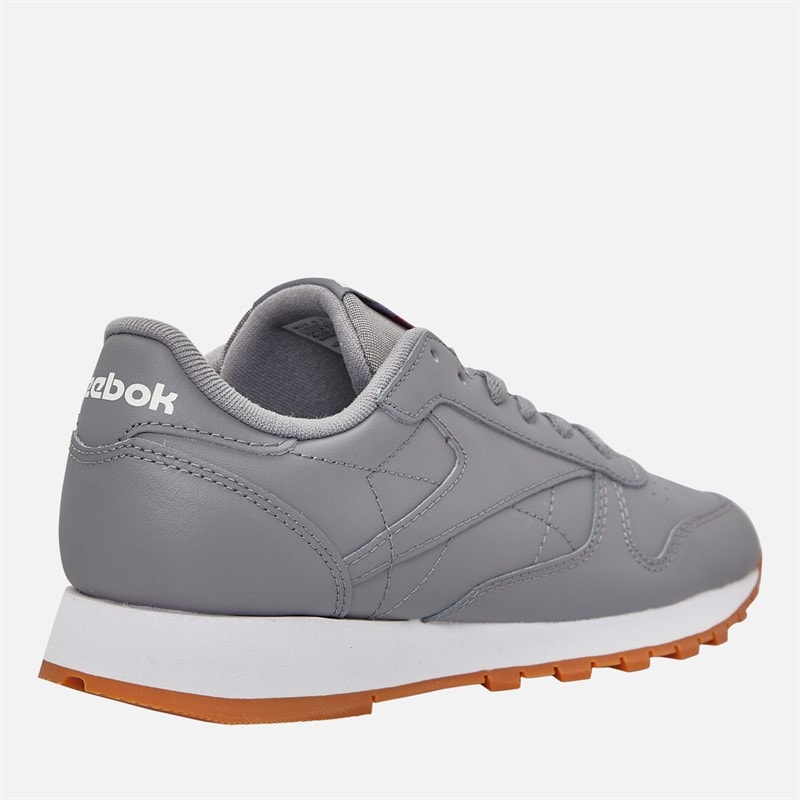 Reebok Classic Leather Trainers Pure Grey/White/Grey - Image 5