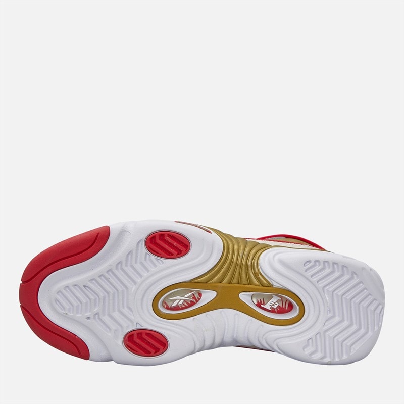 Reebok Answer III Trainers White/Vintage Chalk/Vector Red - Image 2