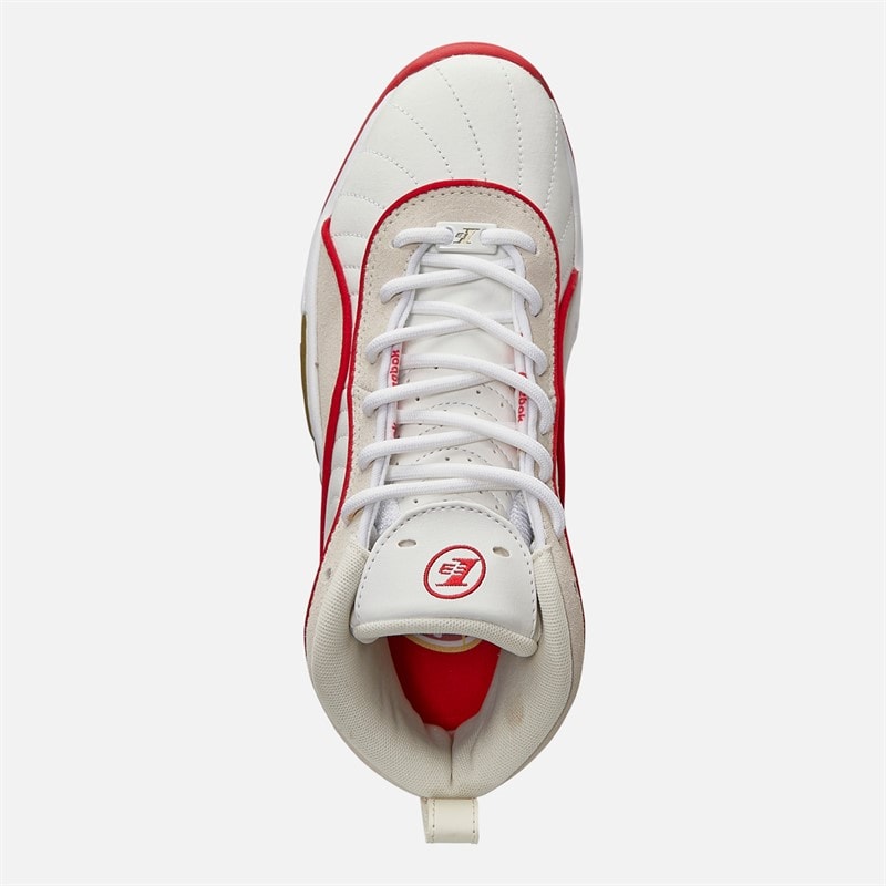 Reebok Answer III Trainers White/Vintage Chalk/Vector Red - Image 4