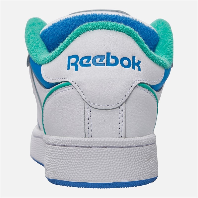 Reebok Club C Bulc Trainers White/Unleashed Green/Kinetic Blue - Image 3