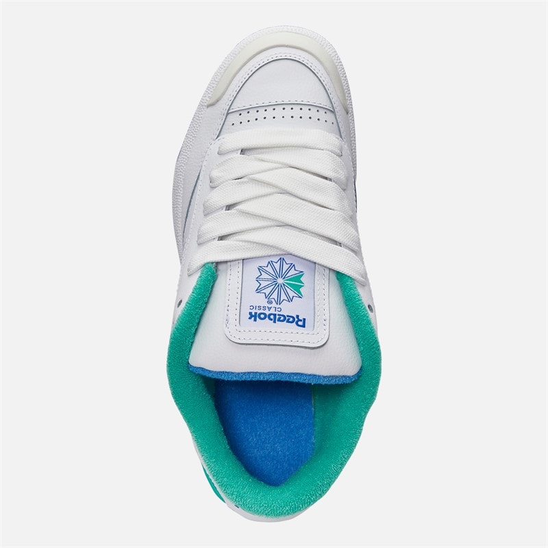 Reebok Club C Bulc Trainers White/Unleashed Green/Kinetic Blue - Image 4