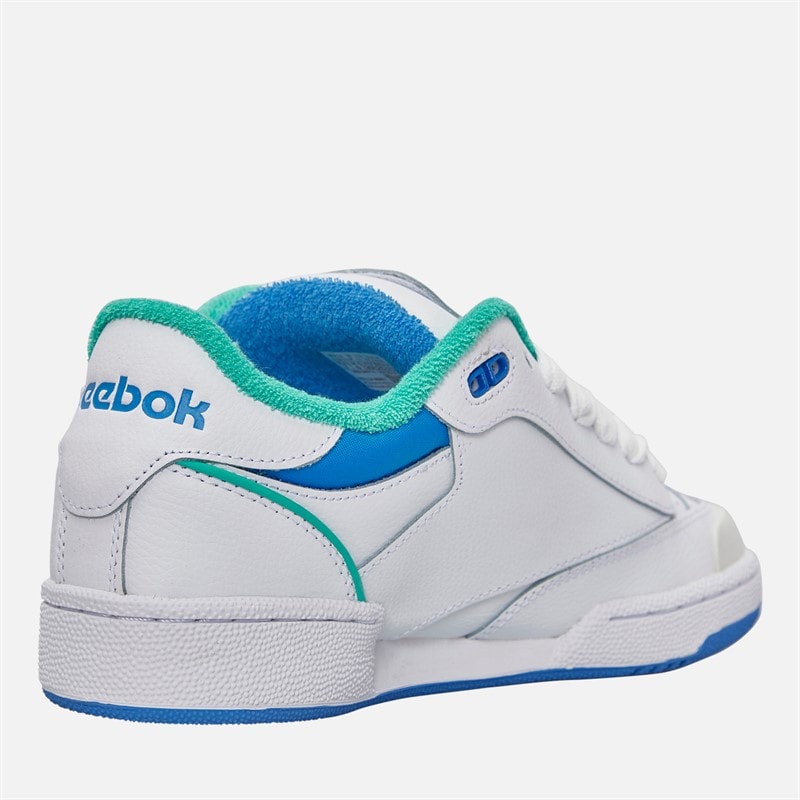 Reebok Club C Bulc Trainers White/Unleashed Green/Kinetic Blue - Image 5