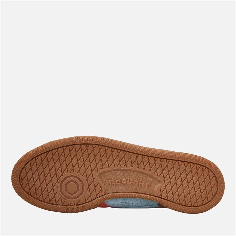 Reebok Club C Grounds UK Trainers Soft Blue/Supercharged Coral/Gum - Image 2