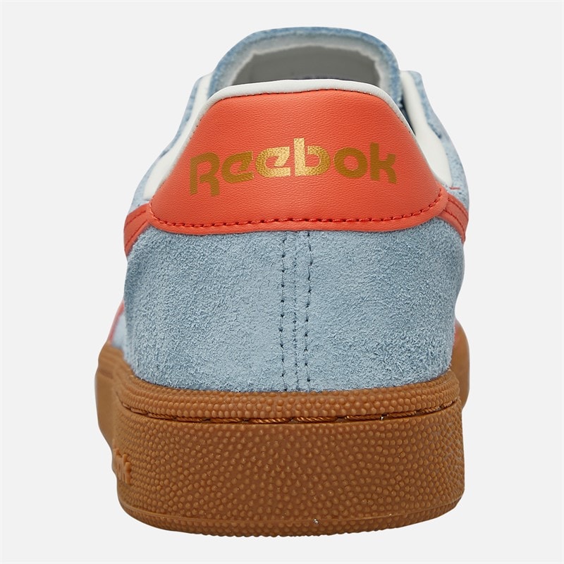 Reebok Club C Grounds UK Trainers Soft Blue/Supercharged Coral/Gum - Image 3