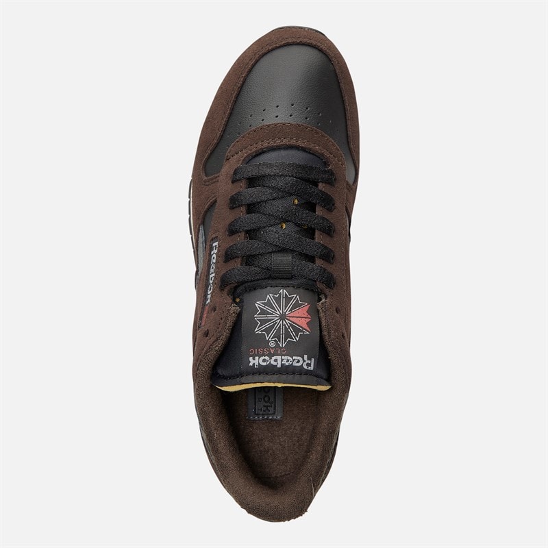 Reebok Classic Leather Trainers Black/Dark Matter/Grey 5 - Image 4