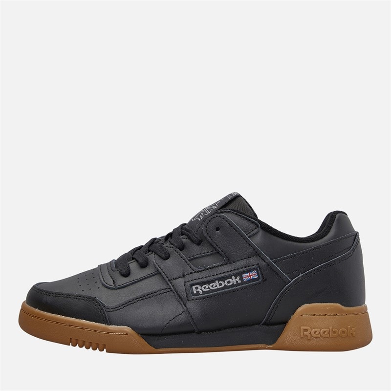 Reebok Workout Plus Trainers Black/Carbon/Classic Red/Reebok Royal Gum