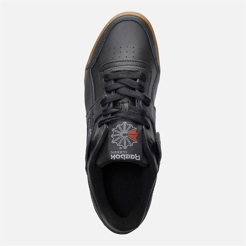 Reebok Workout Plus Trainers Black/Carbon/Classic Red/Reebok Royal Gum - Image 4