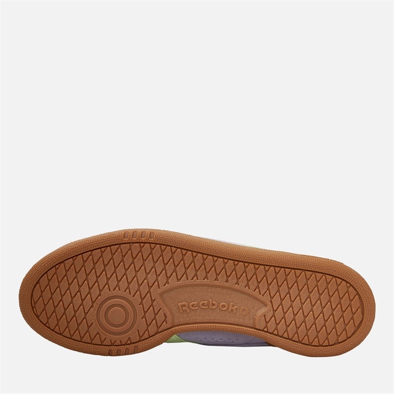 Reebok Womens Club C Grounds UK Trainers Dusk Purple/Astro Lime/Gum - Image 2