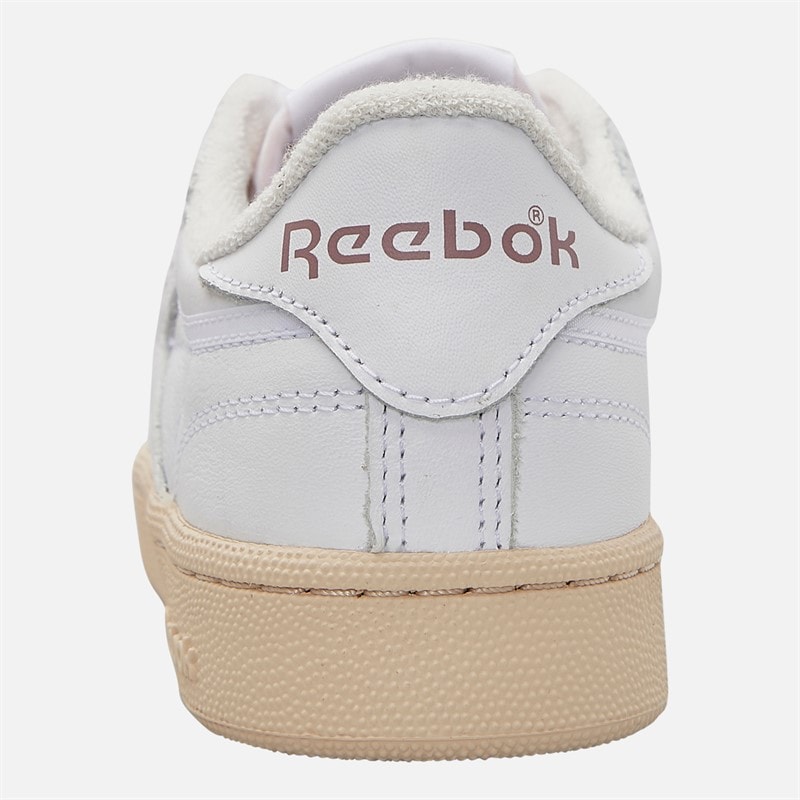 Reebok Womens Club C 85 Vintage Trainers White/Chalk - Image 3