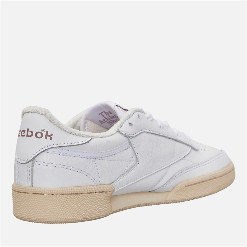Reebok Womens Club C 85 Vintage Trainers White/Chalk - Image 5